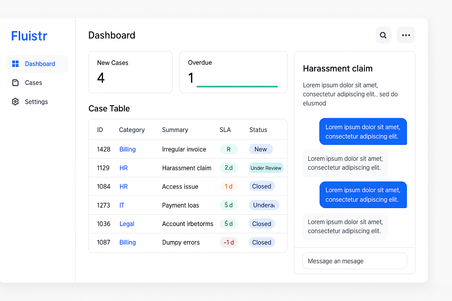 Dashboard screenshot